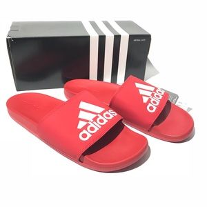 red adidas slides mens